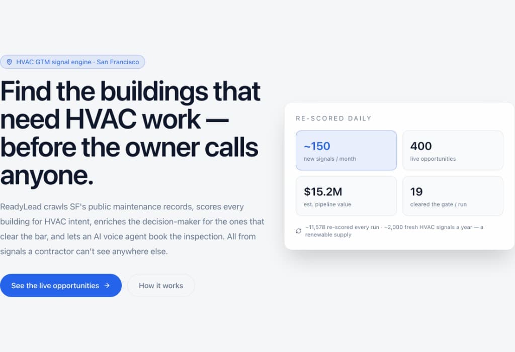 ReadyLead preview